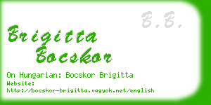 brigitta bocskor business card